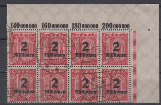 095 - Deutsches Reich Dienst Nr. 95 X P OR 