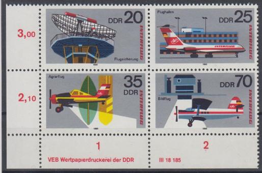 2516 - DDR Nr. 2516 - 2519 Viererblock DV 0 