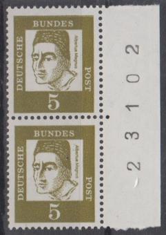0347 - Bund Bedeutende Deutsche Nr. 347 y Bogenzähler 