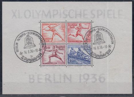 06 - Deutsches Reich Olympia 36 Block 6 