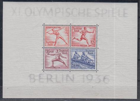06 - Deutsches Reich Olympia 36 Block 6 
