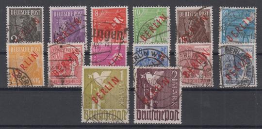 021 - Berlin Rotaufdruck Nr. 21 - 34 gestempelt 