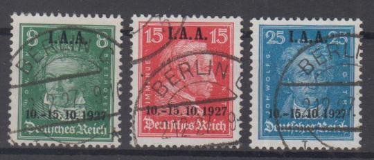 407 - Deutsches Reich Nr. 407 - 409 
