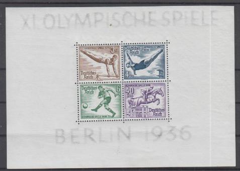 06 - Deutsches Reich Olympia 36 Block 5 