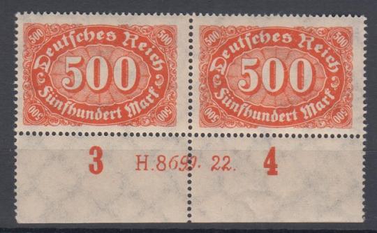 251 - Deutsches Reich Infla Nr. 251 HAN H. 8699.22 