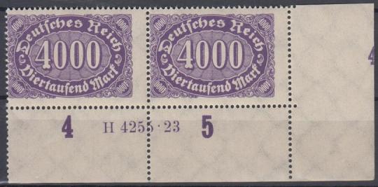 255 - Deutsches Reich Infla Nr. 255 HAN H 4255.23 