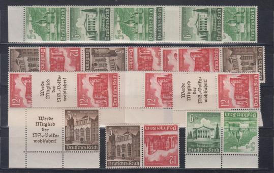 675 - Deutsches Reich WHW K33/34, S 245 - 256, W135 