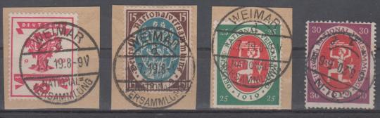 107 - Deutsches Reich Infla Nr. 107 - 110 c 