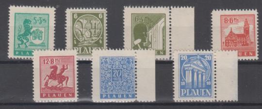 001 - Deutsche Lokalausgaben Plauen Nr. 1 - 7 y 