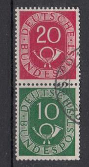 0128 - Bund Posthornzusammendruck 