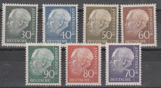 173 - Bund Heuß II Nr. 259-265 