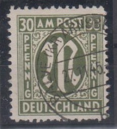 029 - Bizone AM-Post Nr. 29 b C 