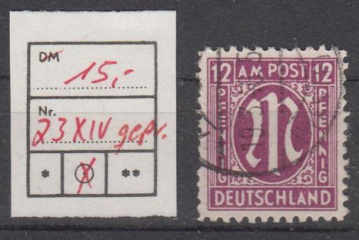 023 - Bizone AM-Post Nr. 23 XIV 