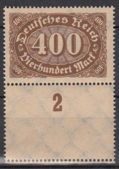 250 - Deutsches Reich Infla Nr. 250 LF (Leerfeld) 