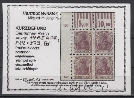 146 - Deutsches Reich Infla Nr. 146 W 