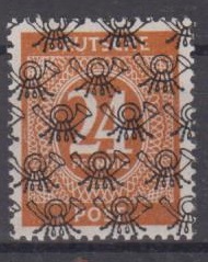 060 - Bizone Netzaufdruck auf Ziffern Nr. 60 II 