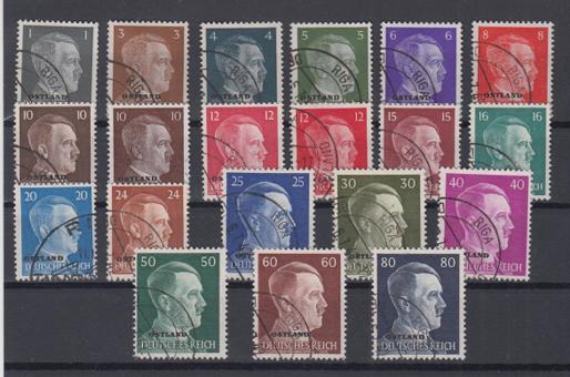 01 - Deutsche Besetzung Ostland Nr. 1 - 20 