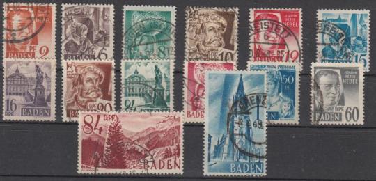014 Französische Zone Baden Nr. 14-27 