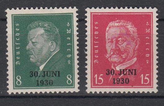 444 - Deutsches Reich Nr. 444 + 445 
