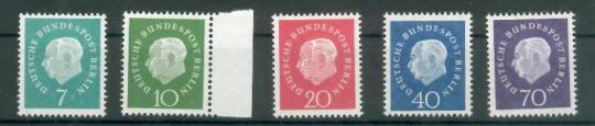 182 - Berlin Nr. 182 - 186 