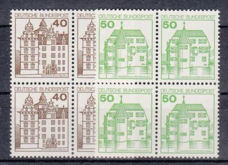 1037 - Bund Burgen & Schlösser Nr. 1037 + 1038 