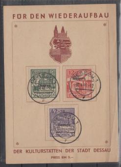 001 - Lokalausgaben nach 45 - Spendenkarte DESSAU 