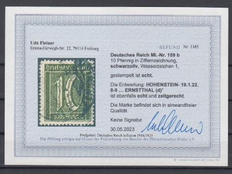 159 - Deutsches Reich Infla Nr. 159 b 