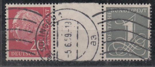 0185 - Bund Heuß-Zusammendruck WZ16aIX 