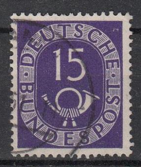 0129 - Bund Posthorn Plattenfehler Nr. 129 III 