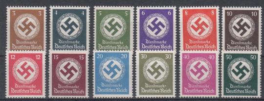 166 - Deutsches Reich Dienst Nr. 166-177 