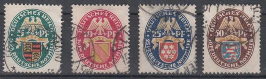 398 - Deutsches Reich Nothilfe Nr. 398-401 