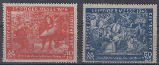 230 - SBZ Leipziger Messe 1949 Nr. 230+231 