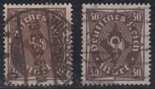 231 - Deutsches Reich Infla Nr. 231 a+b 