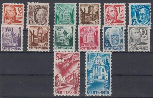 14 - Französische Zone Württemberg Nr. 14-27 