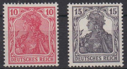 98 - Deutsches Reich germania Spionagefälschung 4 + 5 