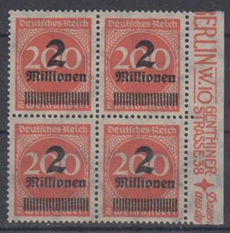 309 - Deutsches Reich Infla Nr. 309 A Pb 