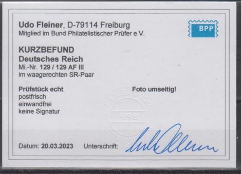 129 - Deutsches Reich Infla Nr. 129 AF III 