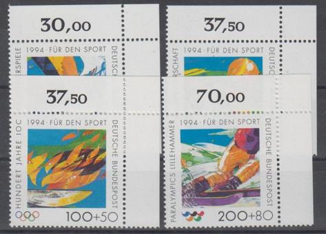 1717 - Bund Für den Sport 1994 Nr. 1717-1720 