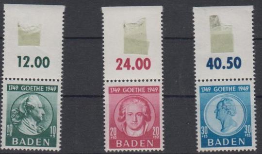 47 - Französische Zone Baden Nr. 47-49 