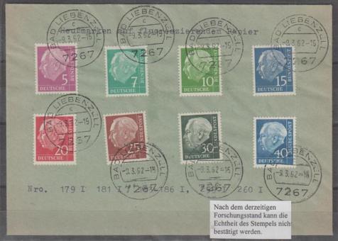 0179 - Bund Heuß lumogen Nr. 179y - 260y 