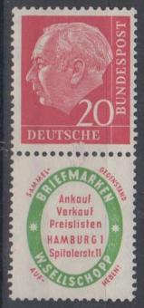 0185 - Bund Heuß Zusammendruck S29 