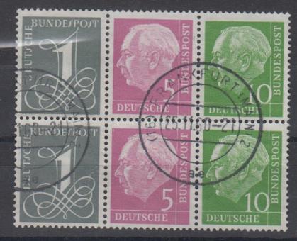 0179 - Bund Heuß-Zusammendruck W 18 YII (x2) 