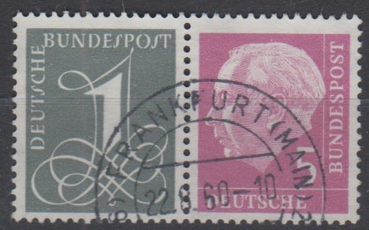 0179 - Bund Heuß-Zusammendruck W 17 YII 