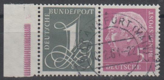 0179 - Bund Heuß-Zusammendruck W 17 YII 