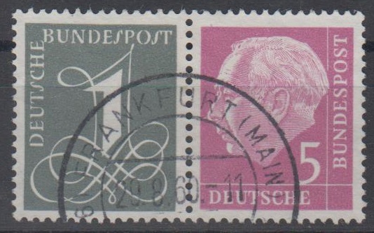0179 - Bund Heuß-Zusammendruck W17 YII 