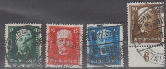 403 - Deutsches Reich Nr. 403-406 
