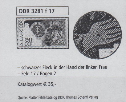 3281 - DDR Nr. 3281 F17 