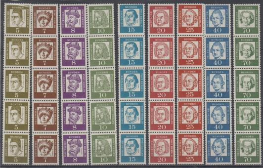 199 - Berlin Bedeutende Deutsche Nr. 199 R - 210 R 