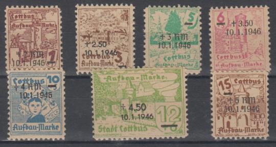 25 - Deutsche Lokalausgaben Cottbus Nr. 25-31 