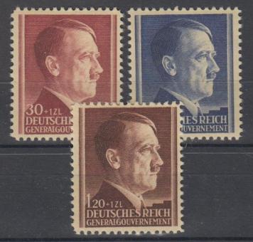 089 - Deutsches Reich Generalgouvernement Nr. 89-91 